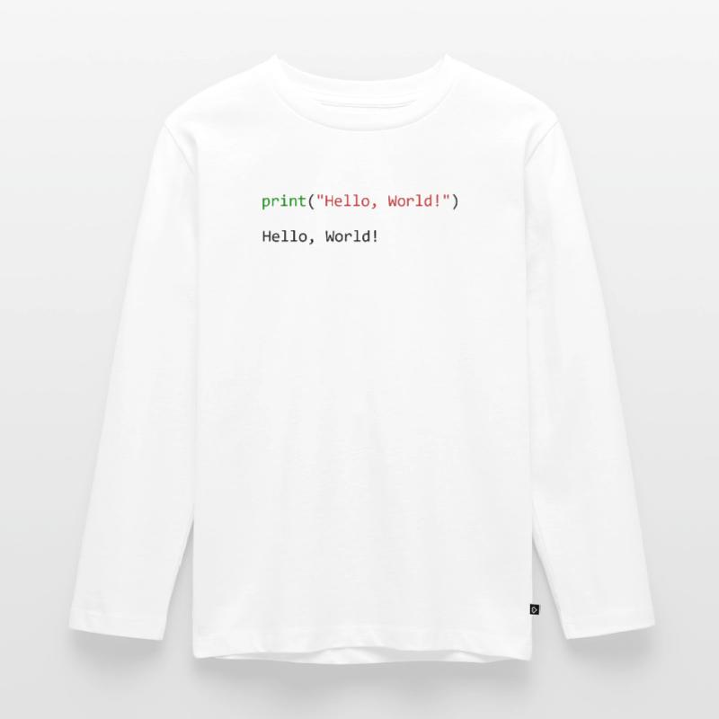 Programmeur de python cadeau Hello World T-shirt manches longues Premium Enfant