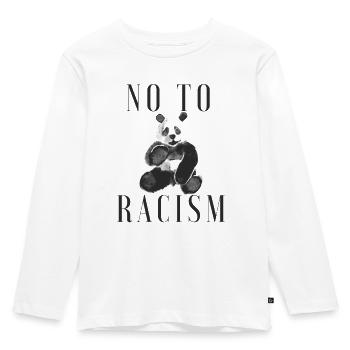 Antirassismus - Kinder Premium Bio Langarmshirt - Weiß - Vorne - AI Model Kid Female (0cm)