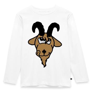 Tierkopp: Lecker-Schmecker-Schmackofatz - T-shirt manches longues Premium Enfant - blanc - Devant - AI Model Kid Female (0cm)