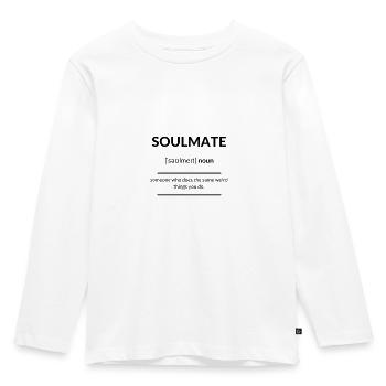 Soulmate 2k20 Edition - Kids' Premium Longsleeve Shirt - white - Front - AI Model Kid Female (0cm)
