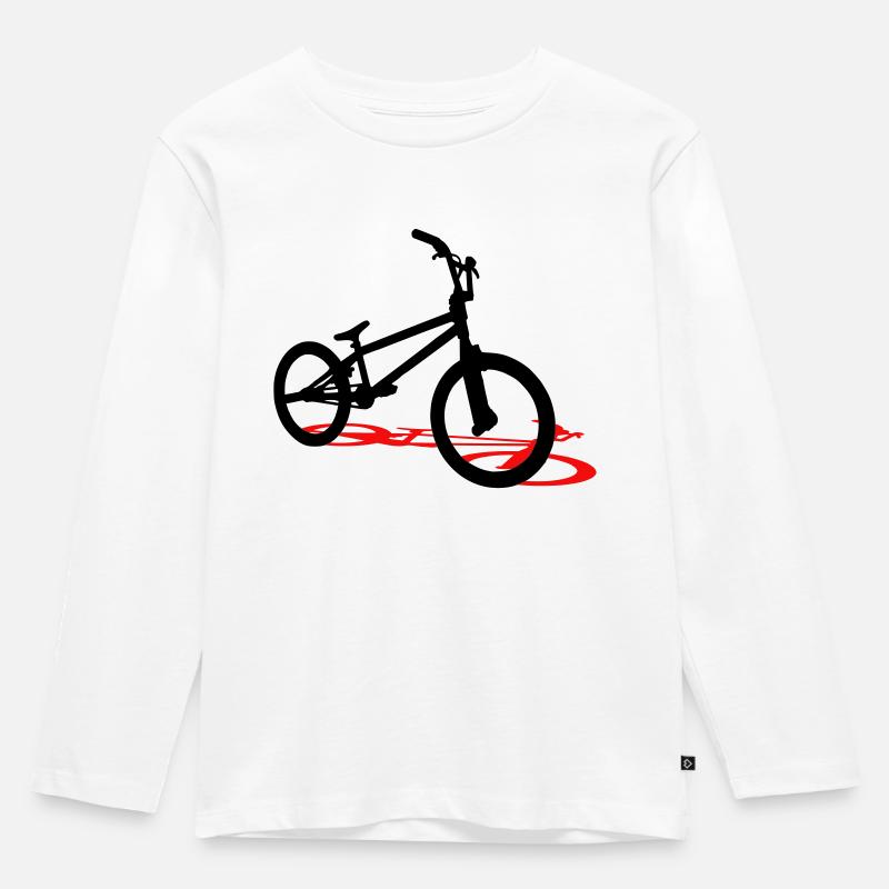 BMX - Kinder Premium Bio Langarmshirt - Weiß