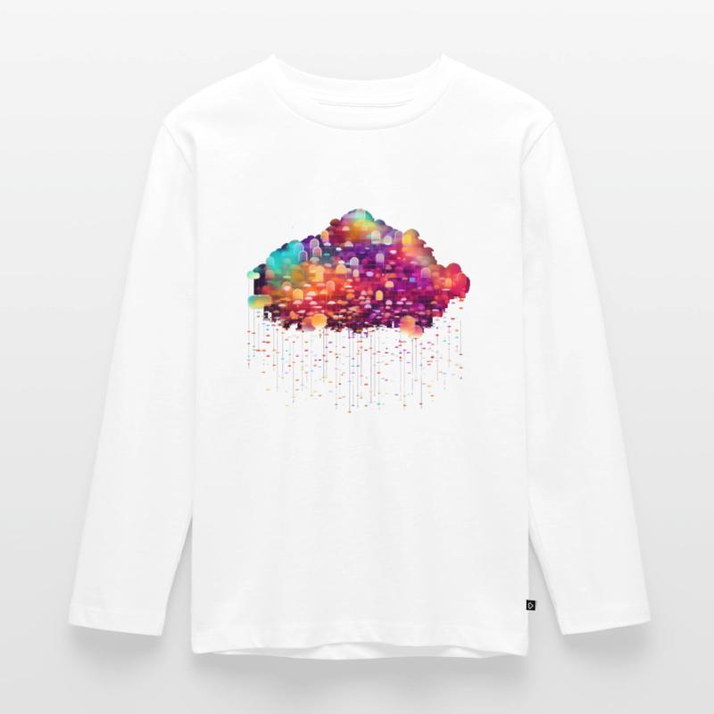 Cloud Computing Cyberpunk Developer IT Computer Kids' Premium Longsleeve Shirt