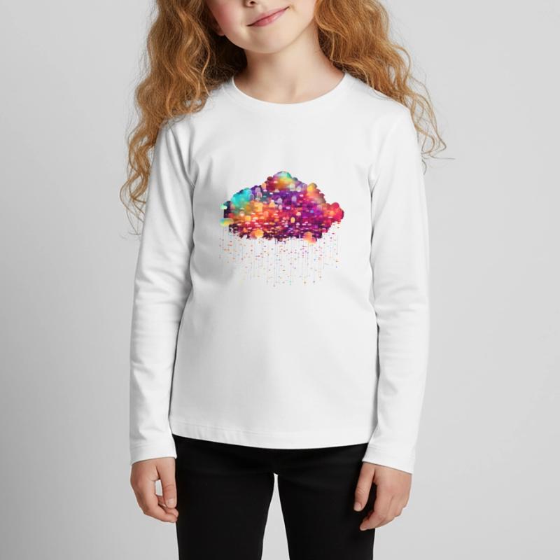 Cloud Computing Cyberpunk Developer IT Computer Kids' Premium Longsleeve Shirt