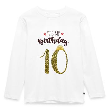 10th birthday girl gift princess - Kids' Premium Longsleeve Shirt - white - Front - AI Model Kid Female (0cm)