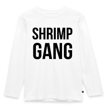 SHRIMP GEAR - Kids' Premium Longsleeve Shirt - white - Front - AI Model Kid Female (0cm)