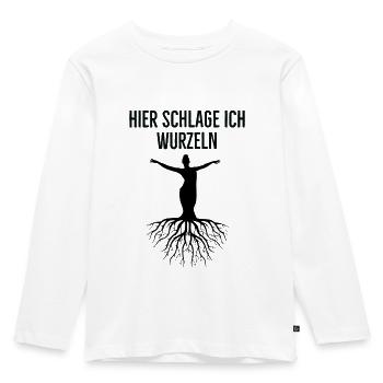 Take root - Kids' Premium Longsleeve Shirt - white - Front - AI Model Kid Female (0cm)