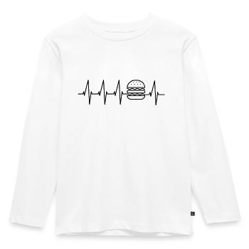 Delicious burgers - Kids' Premium Longsleeve Shirt - white - Front - AI Model Kid Female (0cm)