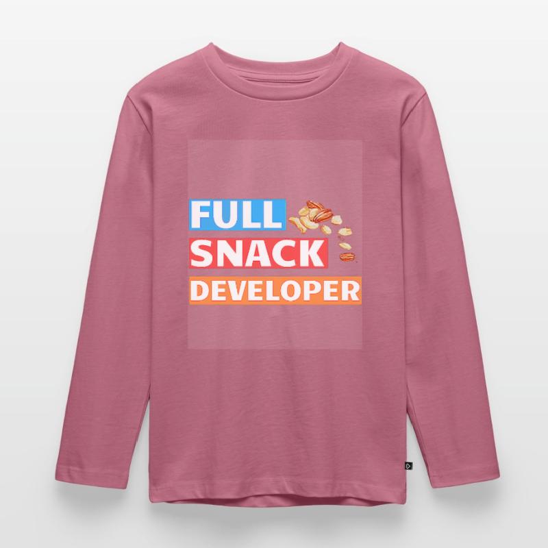 FULL SNACK DEVELOPER - DEVELOPER PUN Kids' Premium Longsleeve Shirt