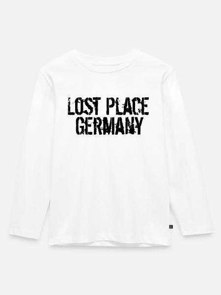 Lost Place Germany - Kinder Premium Bio Langarmshirt - Weiß