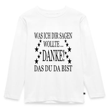 Danke an dich - Kinder Premium Bio Langarmshirt - Weiß - Vorne - AI Model Kid Female (0cm)