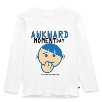 Day of Embarrassing moments - Kids' Premium Longsleeve Shirt - white - Front - AI Model Kid Female (0cm)