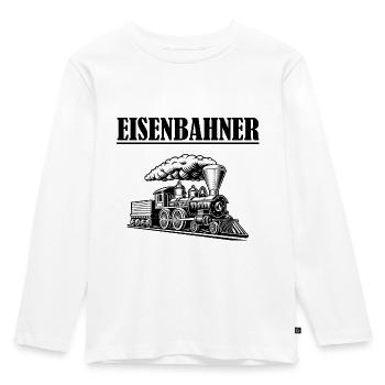 Eisenbahn Shirt Eisenbahner - Kinder Premium Bio Langarmshirt - Weiß - Vorne - AI Model Kid Female (0cm)