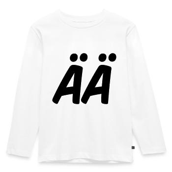 ÄÄ - T-shirt manches longues Premium Enfant - blanc - Devant - AI Model Kid Female (0cm)