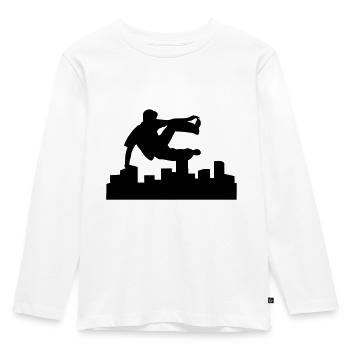 Freerunning, free running, free runner - Kids' Premium Longsleeve Shirt - white - Front - AI Model Kid Female (0cm)