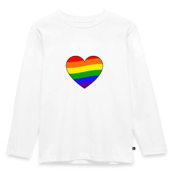 Pride - Kinder Premium Bio Langarmshirt - Weiß - Vorne - AI Model Kid Female (0cm)