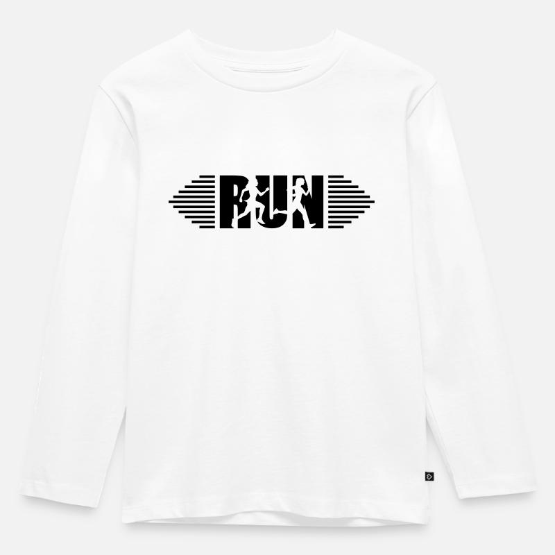 Run, Runner - Run - Kids' Premium Longsleeve Shirt - white