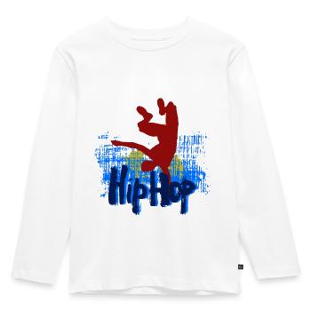 Hip hop - T-shirt manches longues Premium Enfant - blanc - Devant - AI Model Kid Female (0cm)