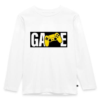Game - Kids' Premium Longsleeve Shirt - white - Front - AI Model Kid Female (0cm)