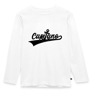 CAPITANO CAPTAIN SAILOR SAILING - Kids' Premium Longsleeve Shirt - white - Front - AI Model Kid Female (0cm)