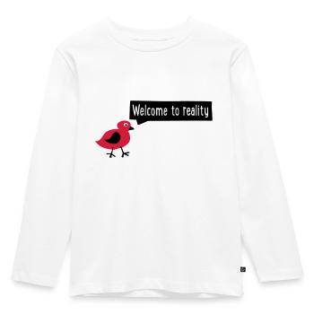 lustig - Kinder Premium Bio Langarmshirt - Weiß - Vorne - AI Model Kid Female (0cm)