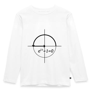 eulersche identität (euler) - Kinder Premium Bio Langarmshirt - Weiß - Vorne - AI Model Kid Female (0cm)