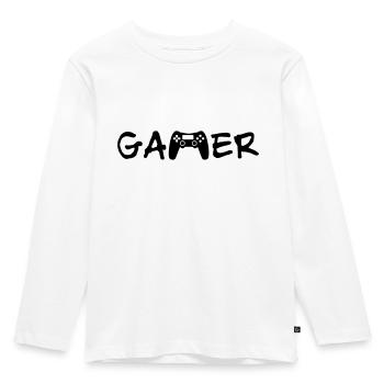 Gamer - Kids' Premium Longsleeve Shirt - white - Front - AI Model Kid Female (0cm)