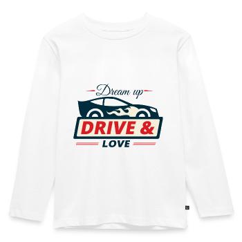 Car lover car passion gift - Kids' Premium Longsleeve Shirt - white - Front - AI Model Kid Female (0cm)