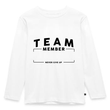 Team équipe personnalisable - T-shirt manches longues Premium Enfant - blanc - Devant - AI Model Kid Female (0cm)