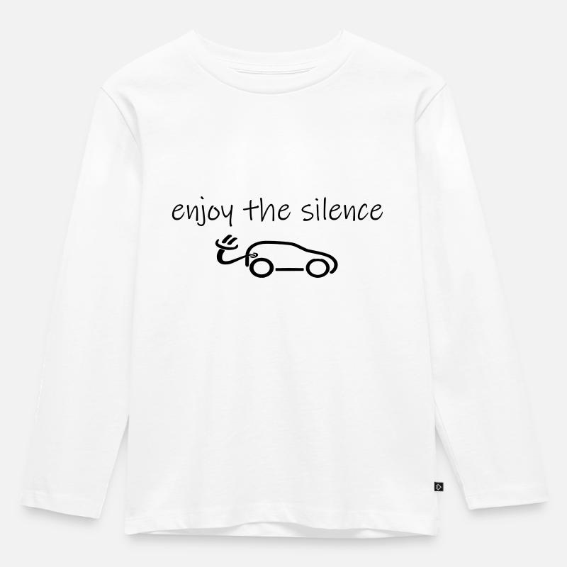 profiter du silence e auto b - T-shirt manches longues Premium Enfant - blanc
