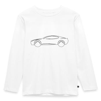 Auto - Kinder Premium Bio Langarmshirt - Weiß - Vorne - AI Model Kid Female (0cm)