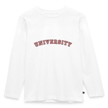 Université, université - T-shirt manches longues Premium Enfant - blanc - Devant - AI Model Kid Female (0cm)