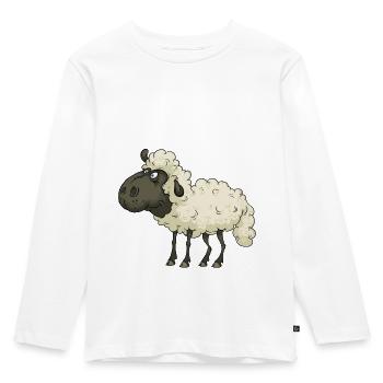 sheep - Kids' Premium Longsleeve Shirt - white - Front - AI Model Kid Female (0cm)