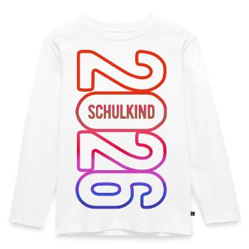 Enfant scolaire 2026 - Inscription scolaire - Première année - T-shirt manches longues Premium Enfant - blanc - Devant - AI Model Kid Female (0cm)