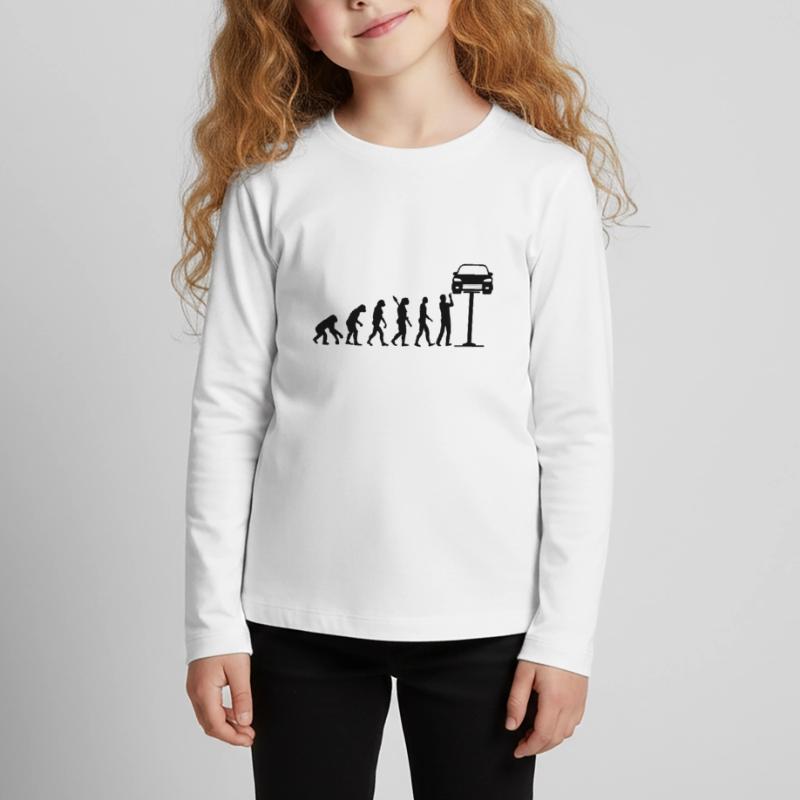 Mechanic Evolution Car Screwdriver Gift Kids' Premium Longsleeve Shirt