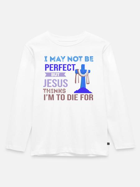 I'm not perfect - Kids' Premium Longsleeve Shirt - white