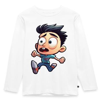 Phantastische Figuren - Kinder Premium Bio Langarmshirt - Weiß - Vorne - AI Model Kid Female (0cm)