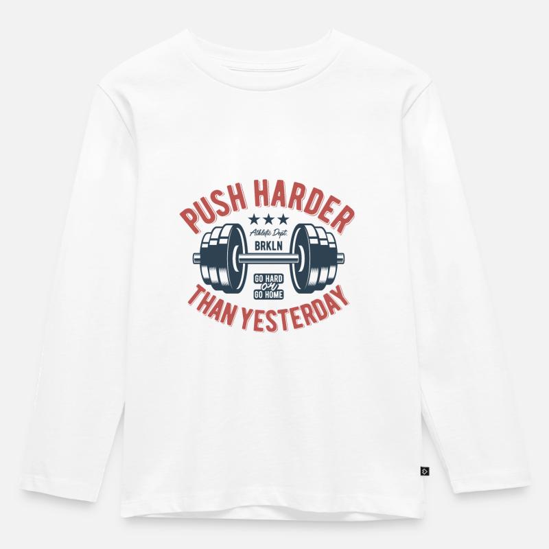 Coole Sprüche - Kinder Premium Bio Langarmshirt - Weiß