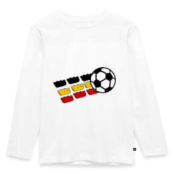 Belgian fans - Kids' Premium Longsleeve Shirt - white - Front - AI Model Kid Female (0cm)