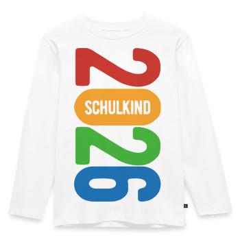 Enfant scolaire 2026 - Inscription scolaire - Première année - T-shirt manches longues Premium Enfant - blanc - Devant - AI Model Kid Female (0cm)
