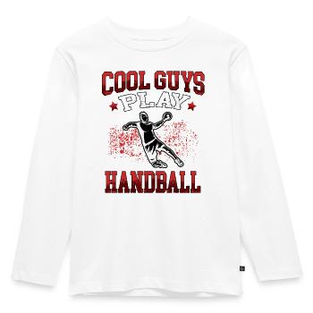 King joue Handball Handball Player Handball Player - T-shirt manches longues Premium Enfant - blanc - Devant - AI Model Kid Female (0cm)
