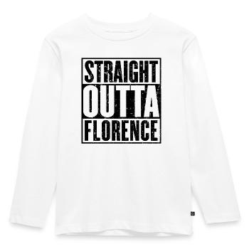Straight Outta Florence - T-shirt manches longues Premium Enfant - blanc - Devant - AI Model Kid Female (0cm)