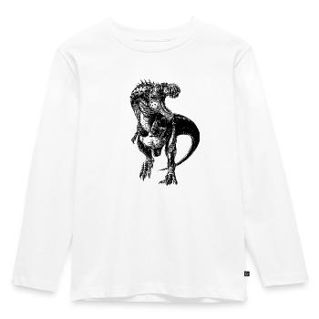 Dinosaur 5 - T-shirt manches longues Premium Enfant - blanc - Devant - AI Model Kid Female (0cm)