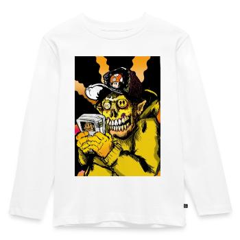 Knuckle - Kids' Premium Longsleeve Shirt - white - Front - AI Model Kid Female (0cm)