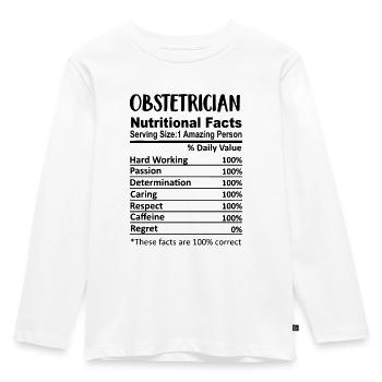 Obstétricien Valeur nutritive Drôle - T-shirt manches longues Premium Enfant - blanc - Devant - AI Model Kid Female (0cm)