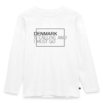 Dänemark Spruch - Kinder Premium Bio Langarmshirt - Weiß - Vorne - AI Model Kid Female (0cm)