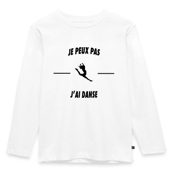 Je peux pas j'ai danse - T-shirt manches longues Premium Enfant - blanc - Devant - AI Model Kid Female (0cm)