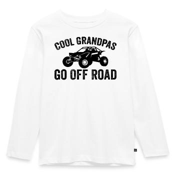cool grandpas go off road - Kids' Premium Longsleeve Shirt - white - Front - AI Model Kid Female (0cm)