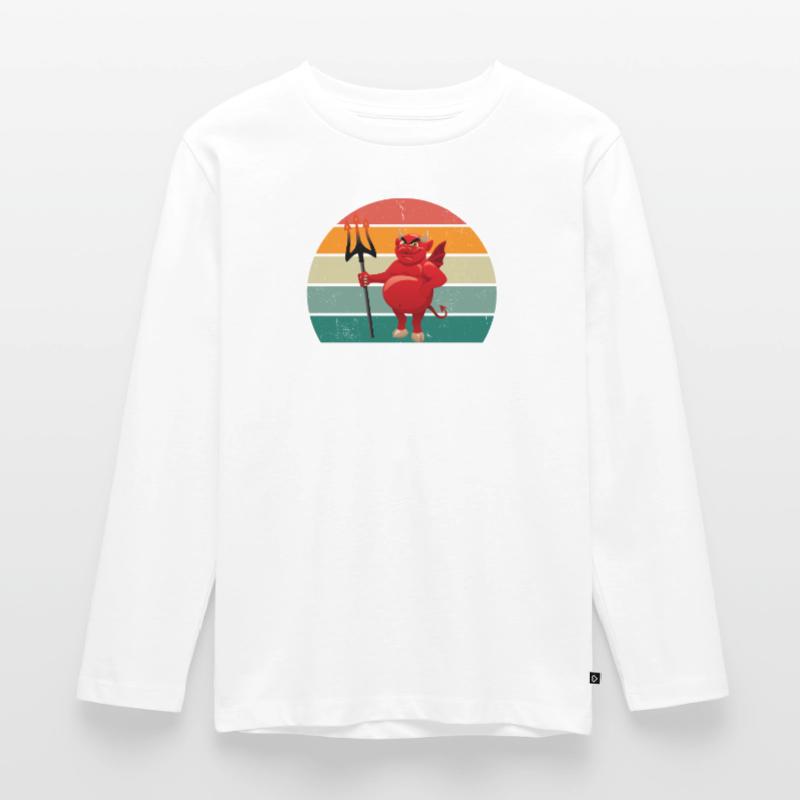 devil devilish satan evil hell fear horror Kids' Premium Longsleeve Shirt