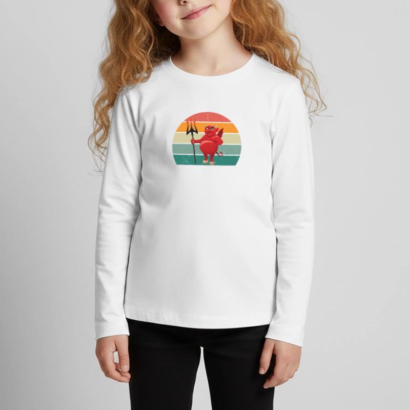 devil devilish satan evil hell fear horror Kids' Premium Longsleeve Shirt