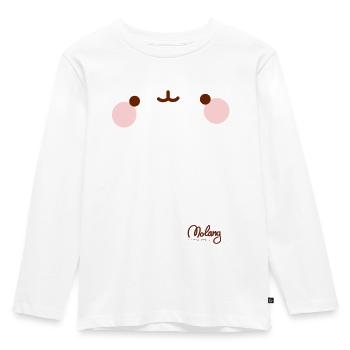 Molang Kostüm - Kinder Premium Bio Langarmshirt - Weiß - Vorne - AI Model Kid Female (0cm)